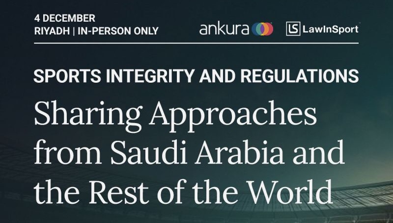 Sports Integrity & Regulations: Sharing approaches from Saudi Arabia and Rest of the World.title image