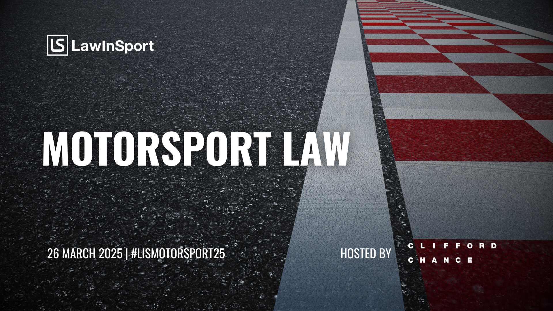 Motorsport & The Law Conference 2025 Conference Title image