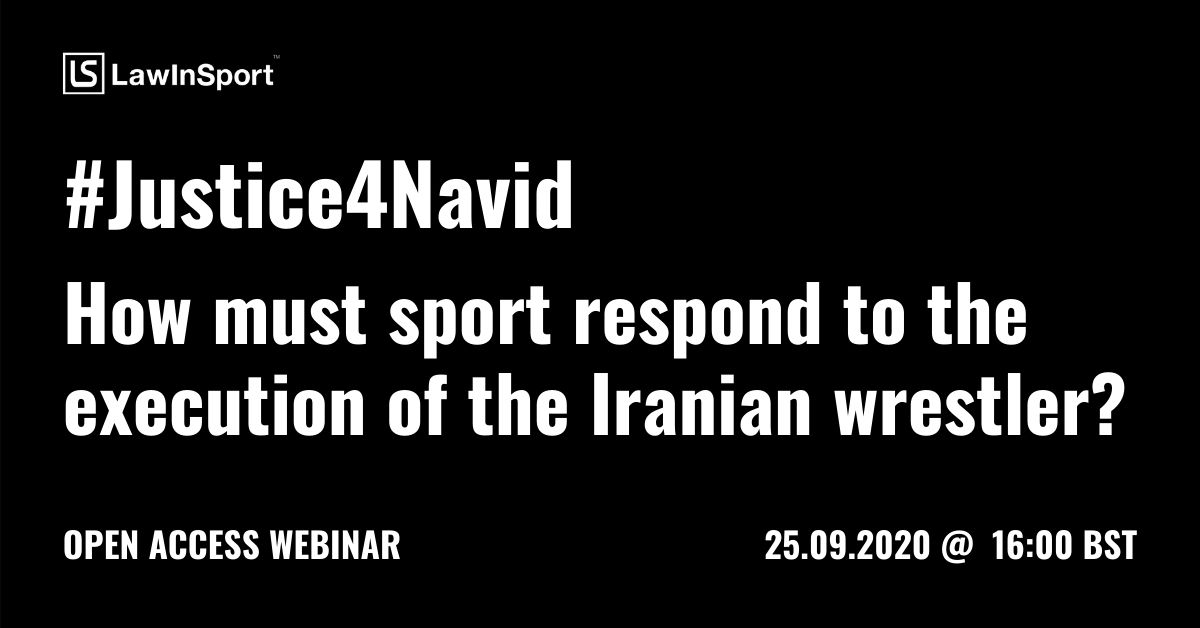 #Justice4Navid - How must sport respond to the execution of  the Iranian wrestler?