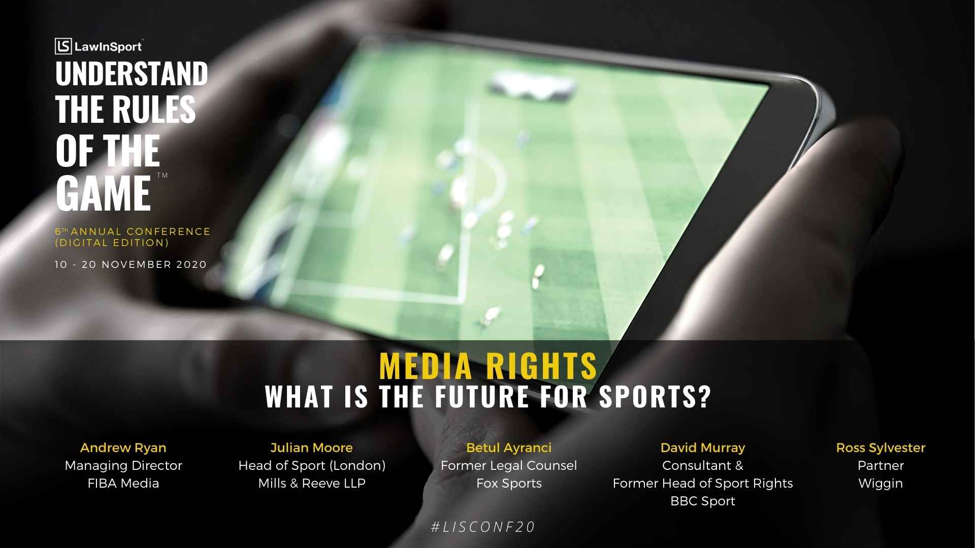 The future of sports media rights to be discussed at the LawInSport 6th Annual Conference 2020