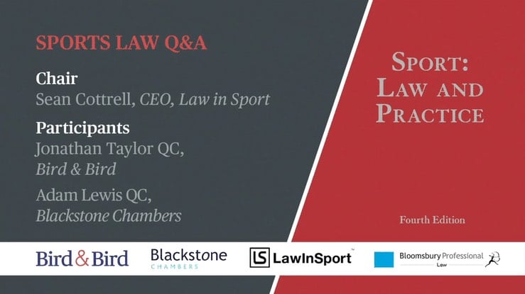 Title image: Q&A with Adam Lewis QC & Jonathan Taylor QC, also featuring a conversation with Lord Sebastian Coe 