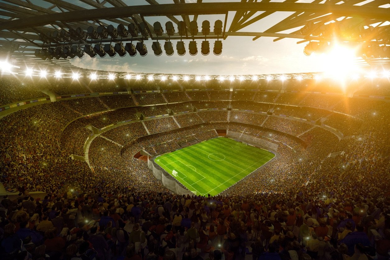 Aeril shot of Football Stadium