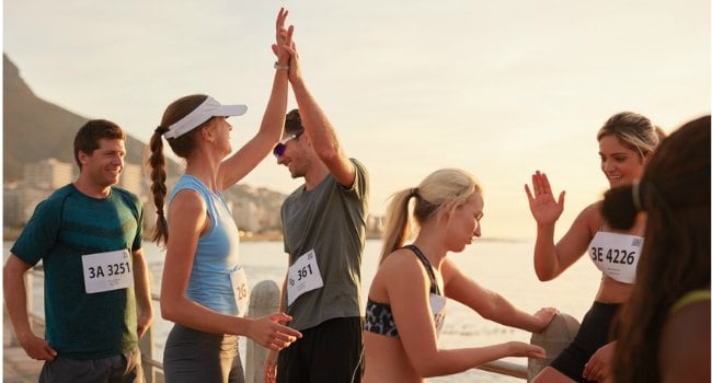 Athletes_High_Fiving_After_a_Race