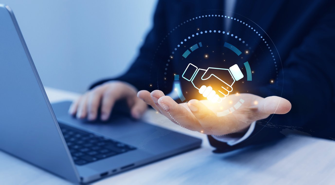 Business deal and trustee concept image