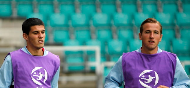 Conor Coady and Harry Kane