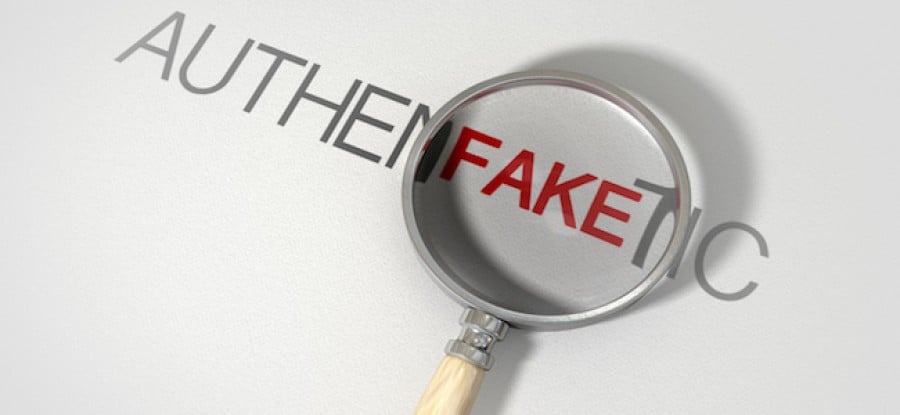 Counterfeiting fake and authentic words Counterfeiting fake and authentic words