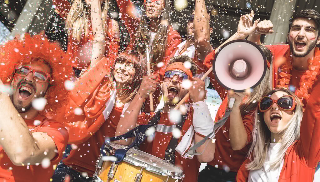 Fans Celebrating