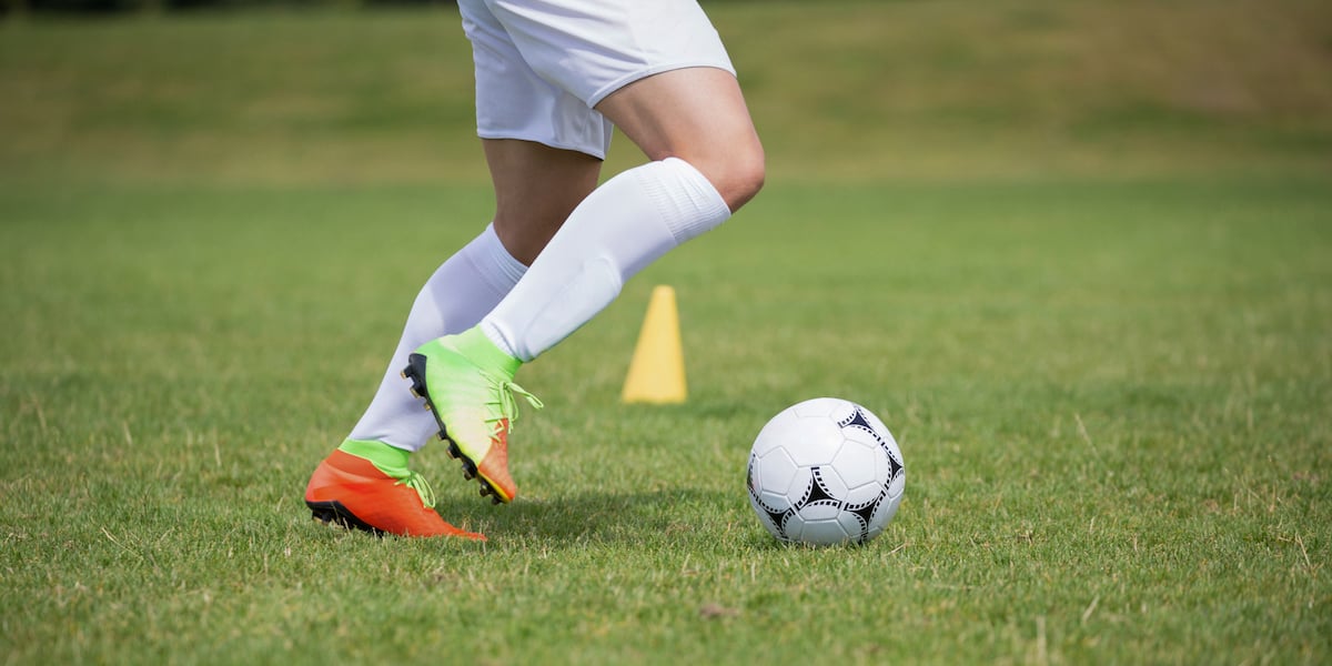 Football player on field