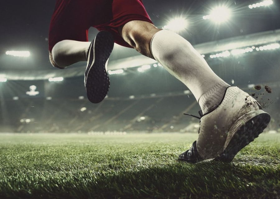 Footballer in Flashlights Footballer in Flashlights