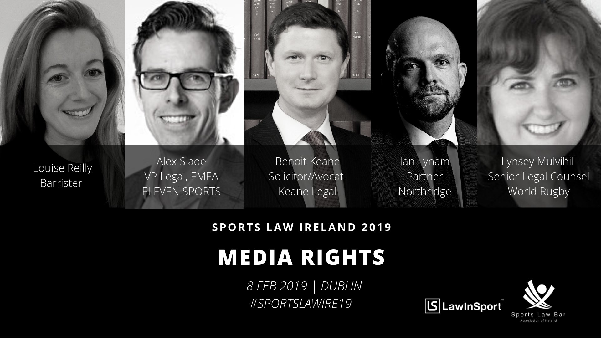 Sports Media Rights Panel Speakers at Sports Law Ireland 19