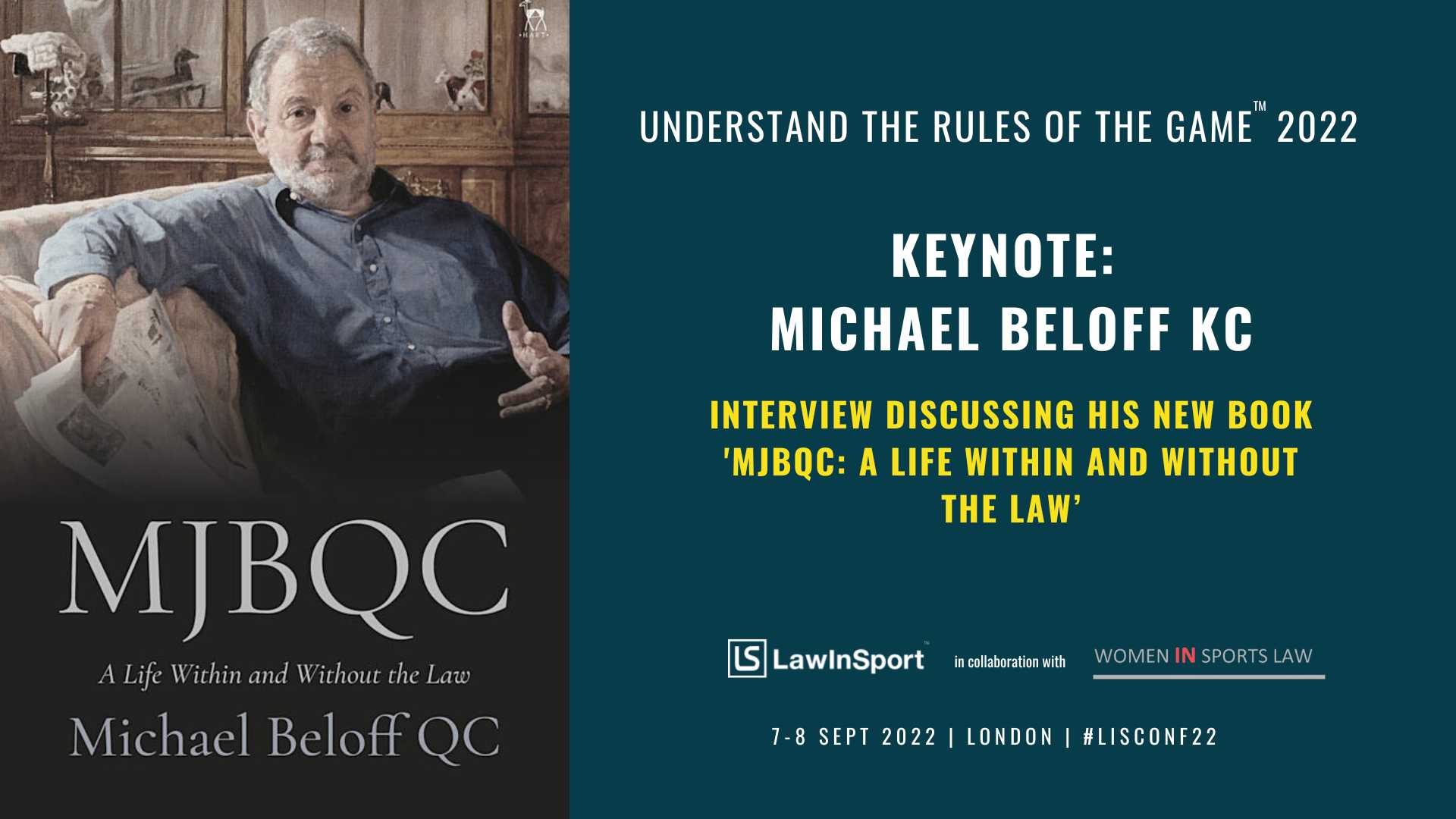 Keynote interview - Michael Beloff KC on his new book 'MJBQC a Life within and Without the Law’