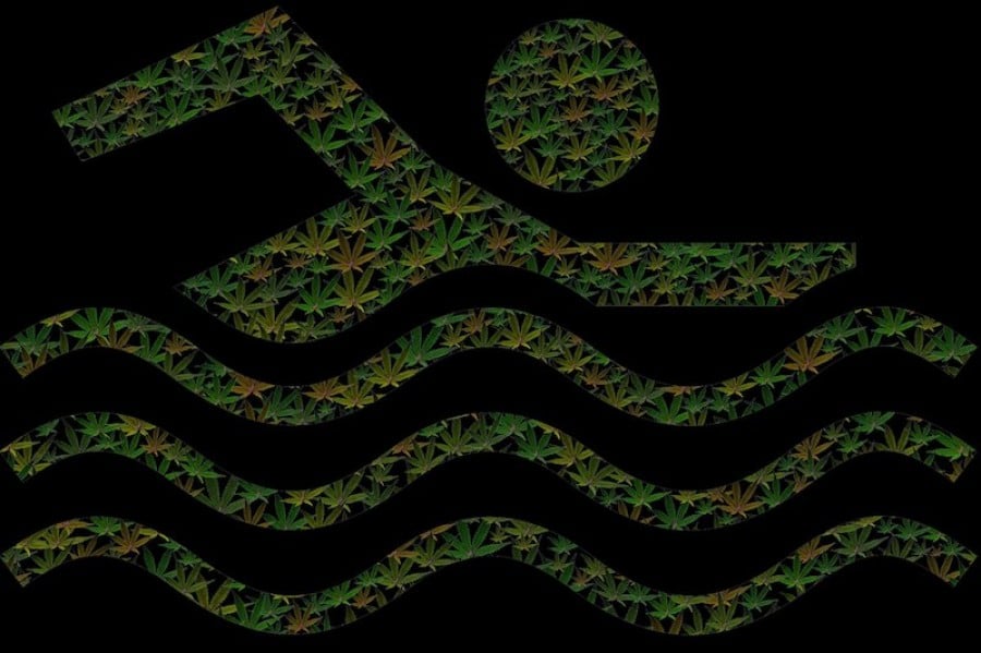 Image of a Marijuana swimmer Image of a Marijuana swimmer
