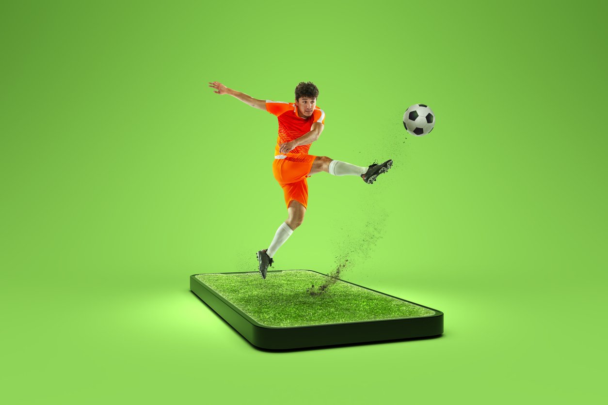 Phone with Footballer