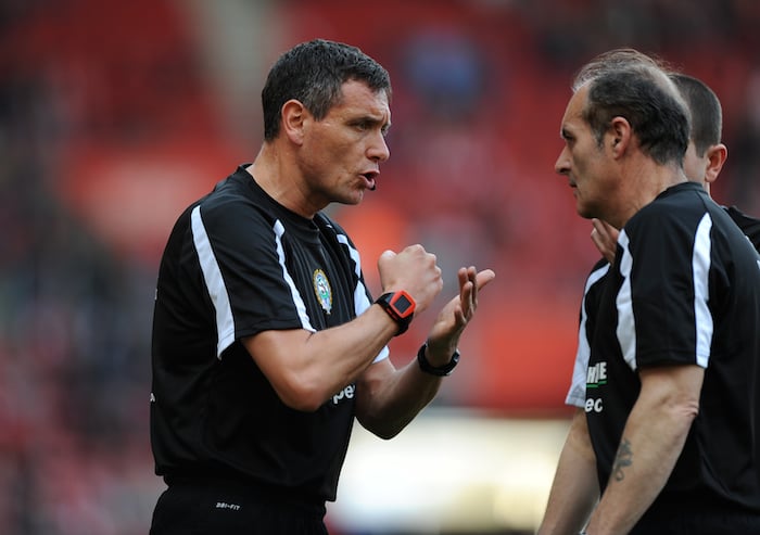 Referee over ball