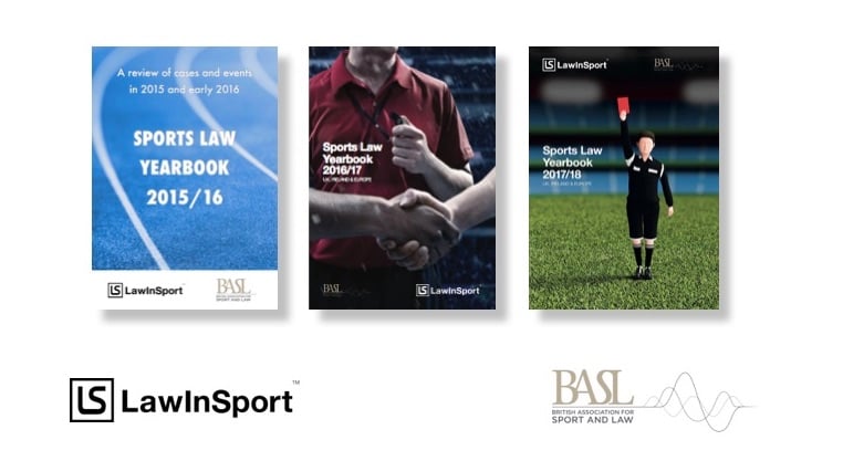 Sports Law Yearbook covers for last three editions