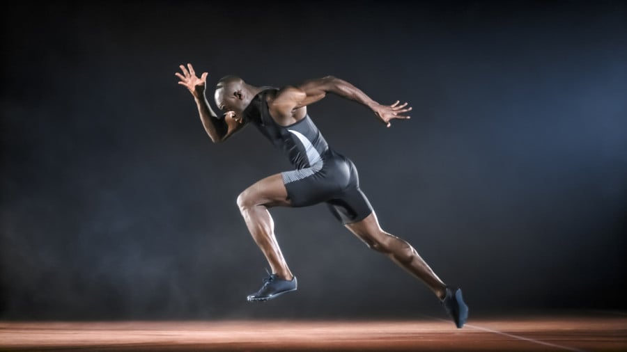 Sprinter running Sprinter running