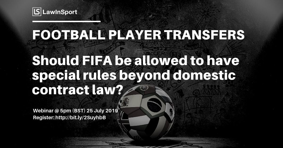 Transfer of Football Players webinar