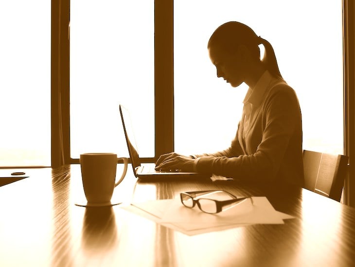 Woman at desk