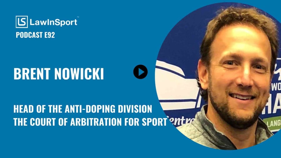 Brent Nowicki, Head of the CAS Anti-Doping Division - E92