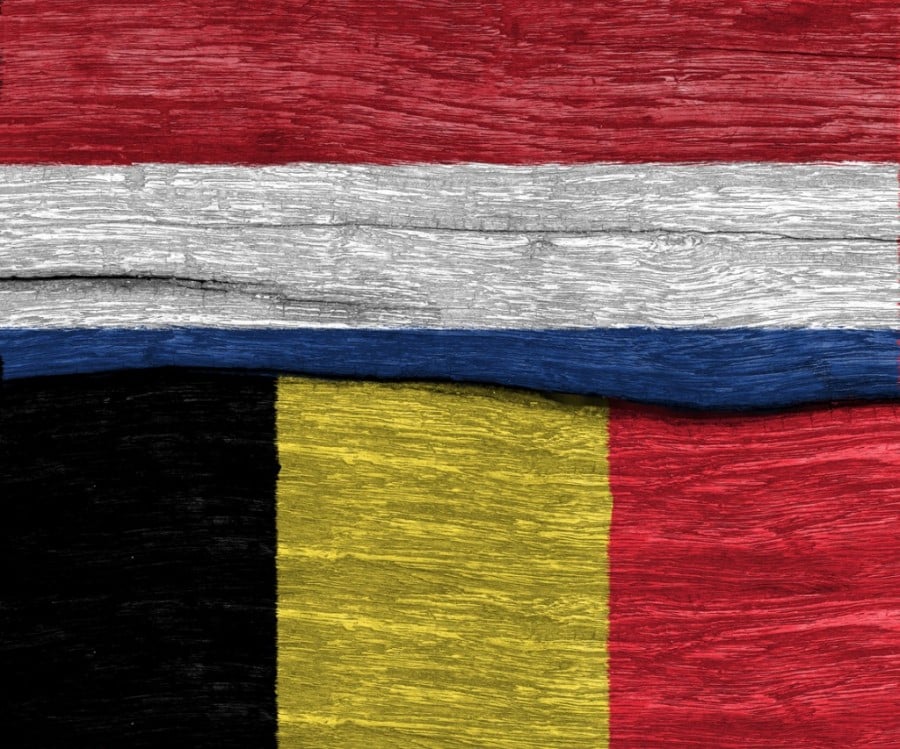 Belgium and Netherlands flag Belgium and Netherlands flag