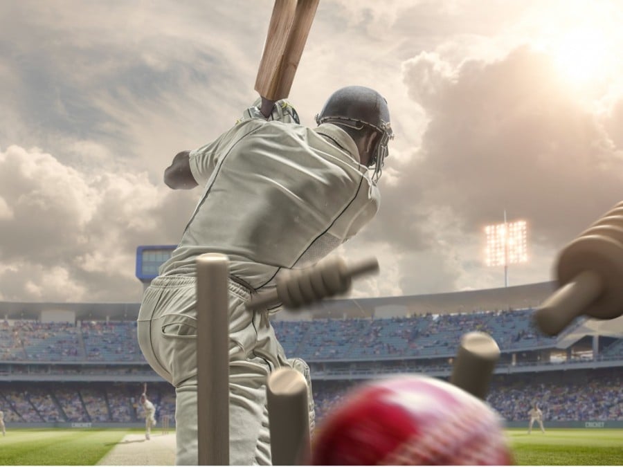 Batsman getting bowled Batsman getting bowled
