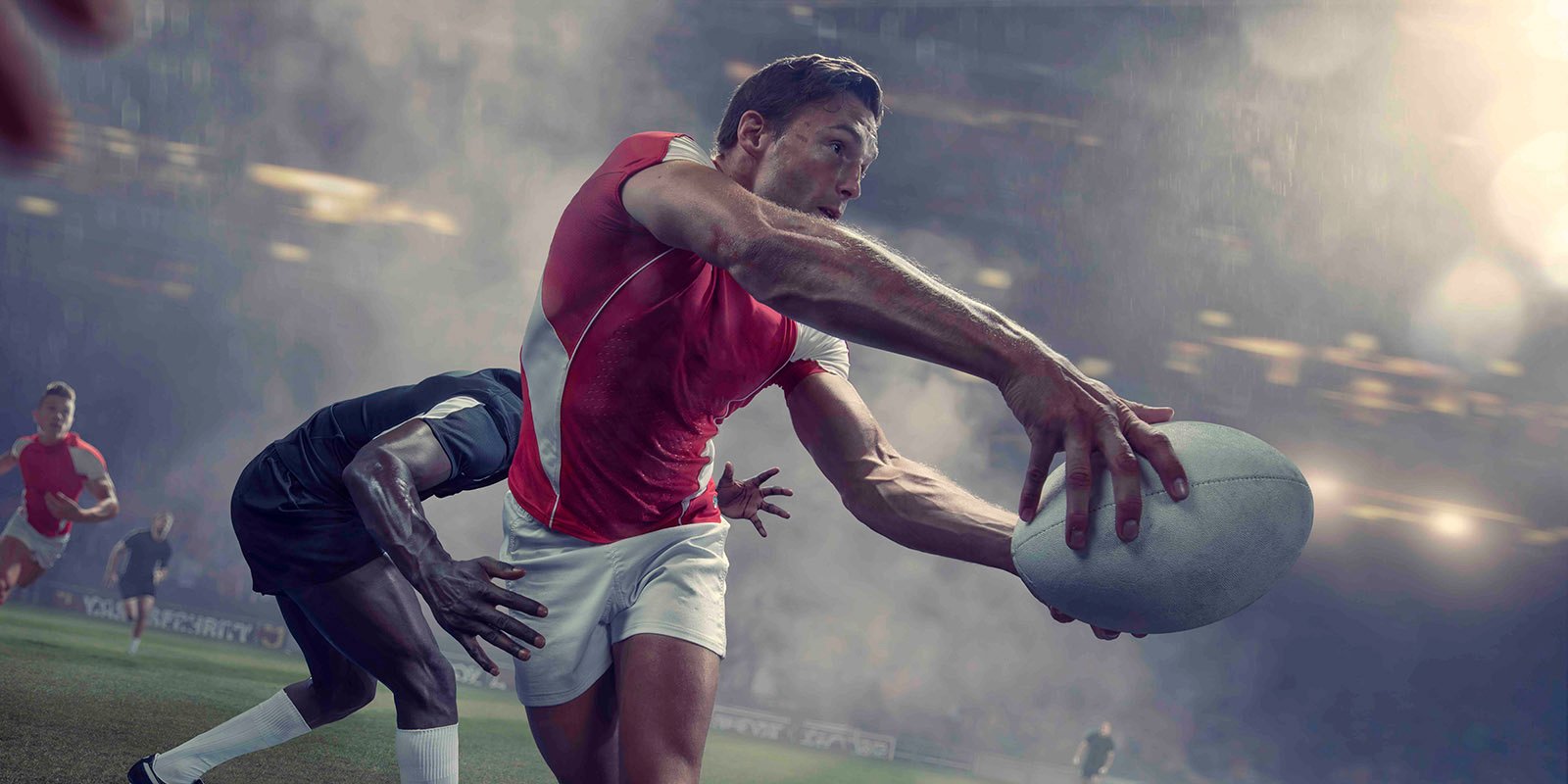 Rugby Player Passing