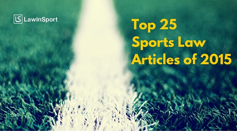 Title image for top 25 sports law articles of 2015