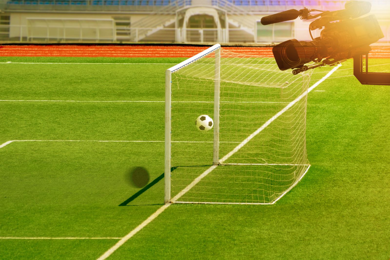 Football Pitch and TV Camera