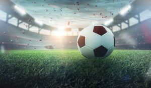 Football on Pitch