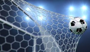 Football in goal