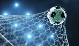 Football in goal