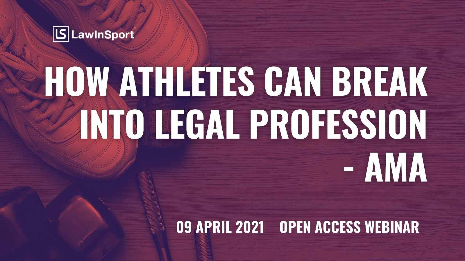 Title image - how athletes can break into legal profession