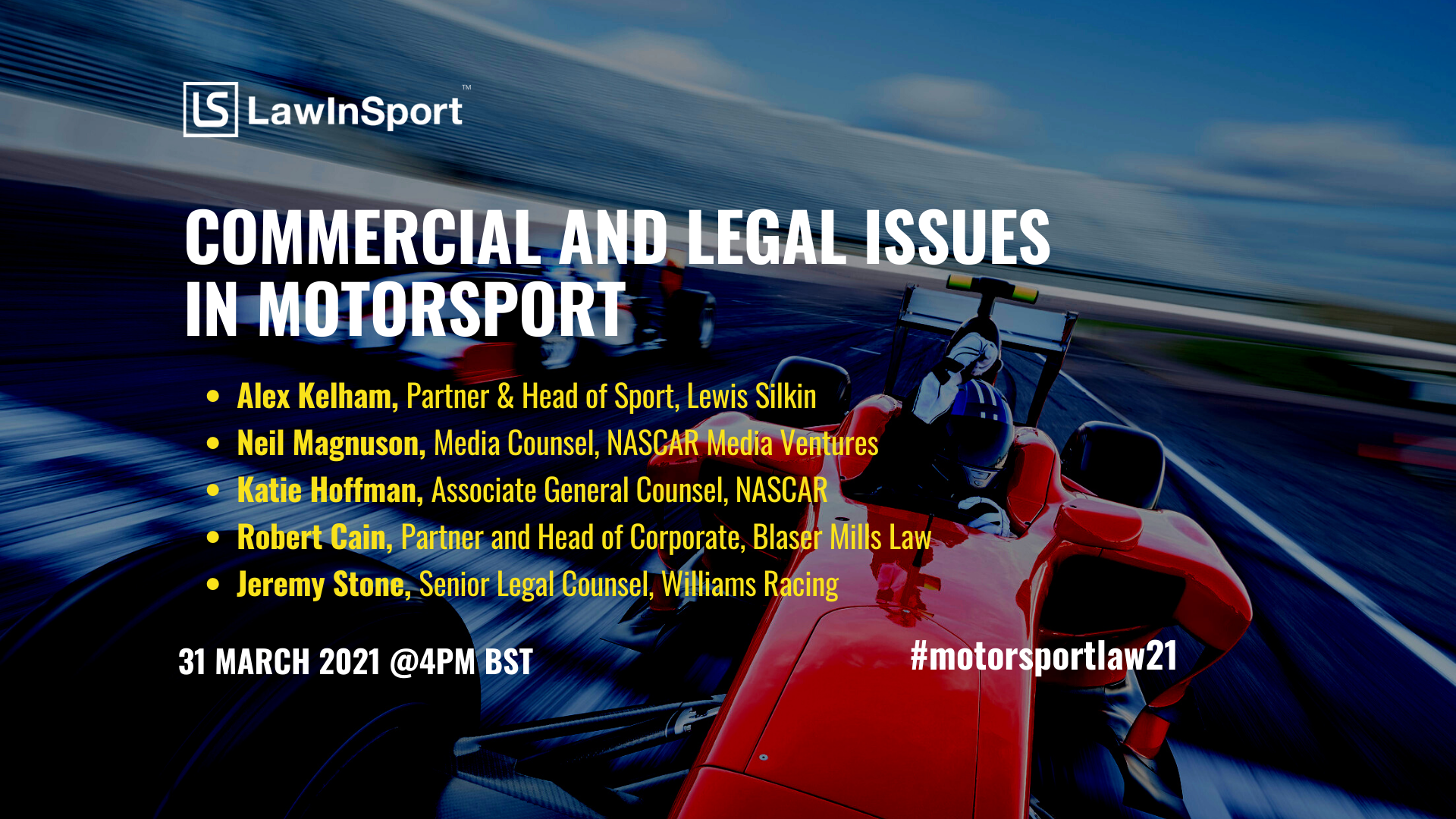 Title image - Commercial & Legal Issues In Motorsport