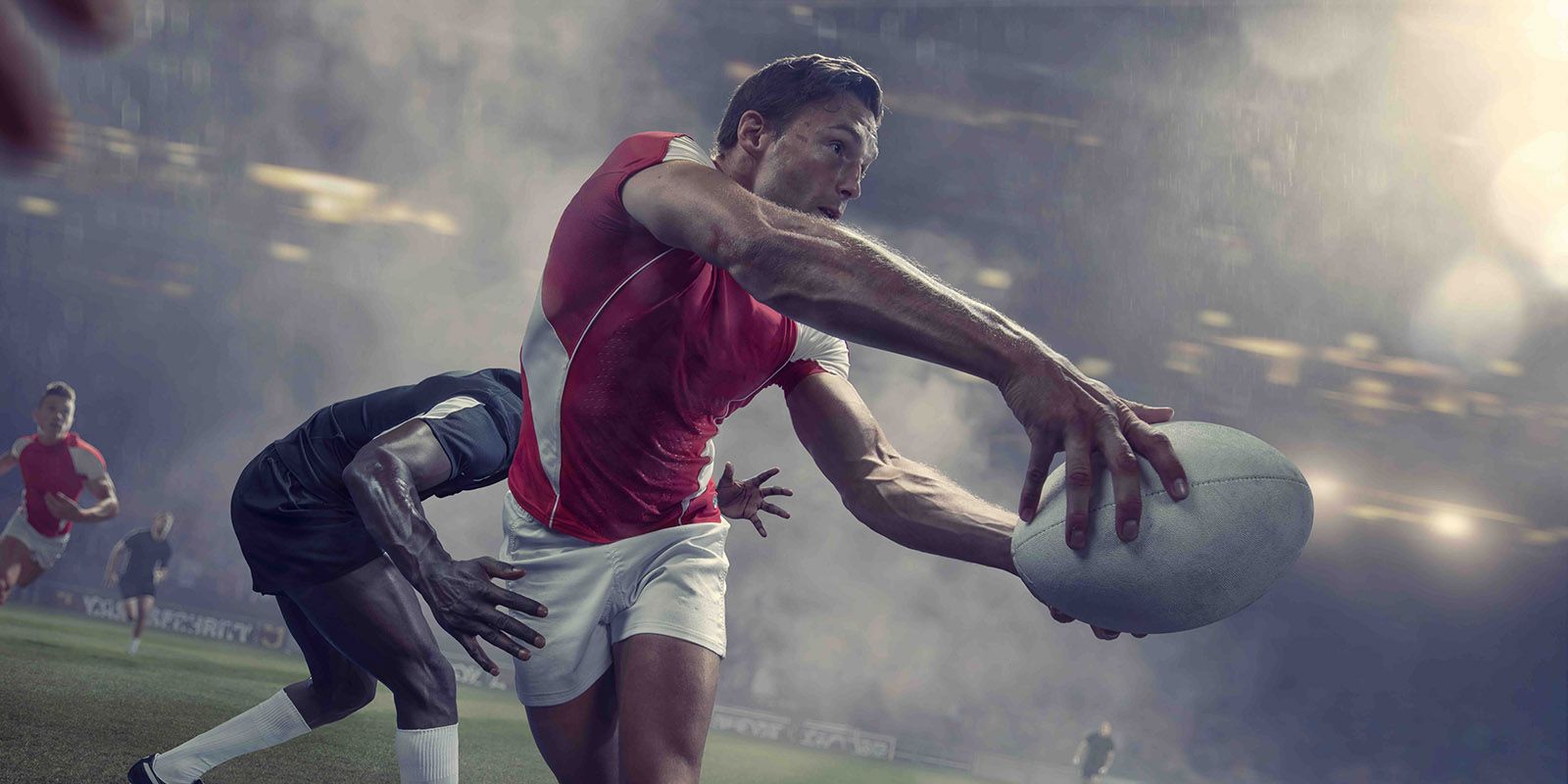 Rugby Player Passing