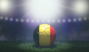 Football in belgian colours