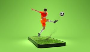 Phone with Footballer