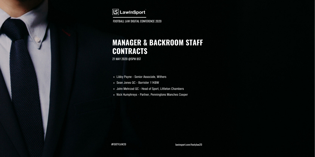 Title image - Managers and Backroom Staff Contracts