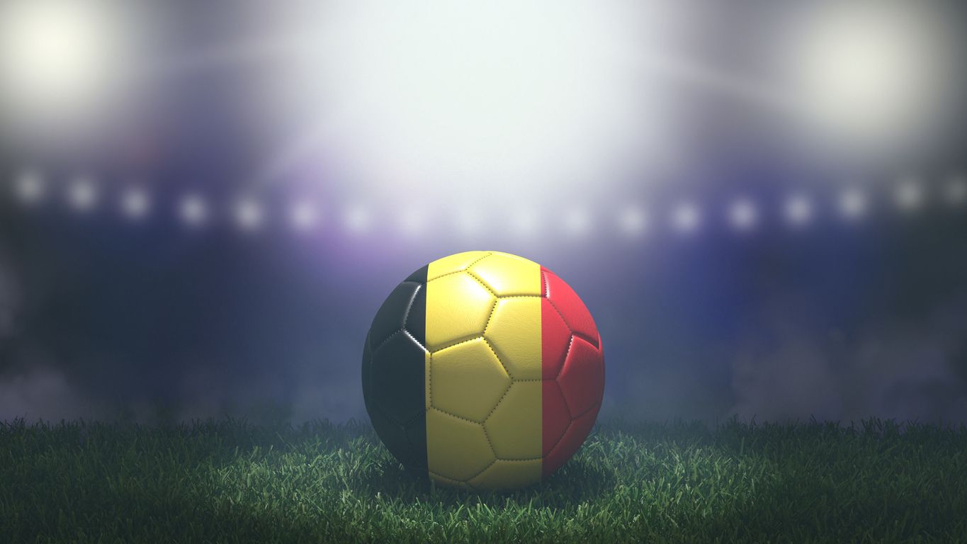 Football in belgian colours