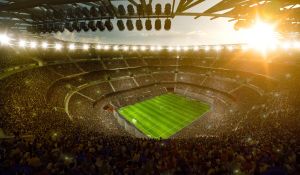 Aeril shot of Football Stadium